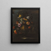 Natura morta di rose, tulipani e altri fiori in un vaso di bronzo su un davanzale di pietra - Margherita Caffi — quadro incorniciato alla parete