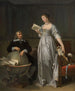 Una giovane donna che legge una lettera del marito - Marguerite Gérard — vista dell’opera