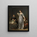 Una giovane donna che legge una lettera del marito - Marguerite Gérard — quadro incorniciato alla parete