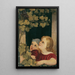 Due bambini alla finestra - Maria Beatrice — quadro incorniciato alla parete