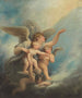 Un angelo e dei putti che accompagnano l'anima di un bambino in paradiso - Maria Cosway — vista dell’opera