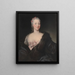 Ritratto di Teresa Agnese Doria di Ciri Marchesa del Maro 1721-1764 bisnonna di Camillo Benso conte di Cavour - Maria Giovanna Clementi — quadro incorniciato alla parete