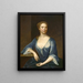 Ritratto di una dama - Maria Verelst — quadro incorniciato alla parete
