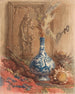 Nature morte con un vaso cinese e girasoli secchi - Maria Vos — vista dell’opera