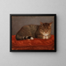 Chat allongé Mosse - Maria Wiik — quadro incorniciato alla parete
