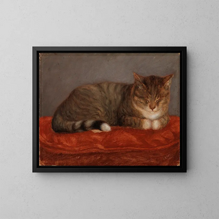 Chat allongé Mosse - Maria Wiik — quadro incorniciato alla parete