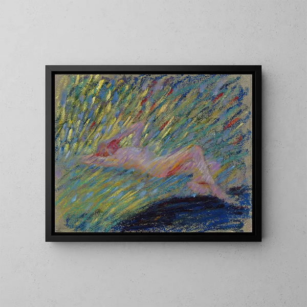 Donna nuda sdraiata - Maria Wiik — quadro incorniciato alla parete