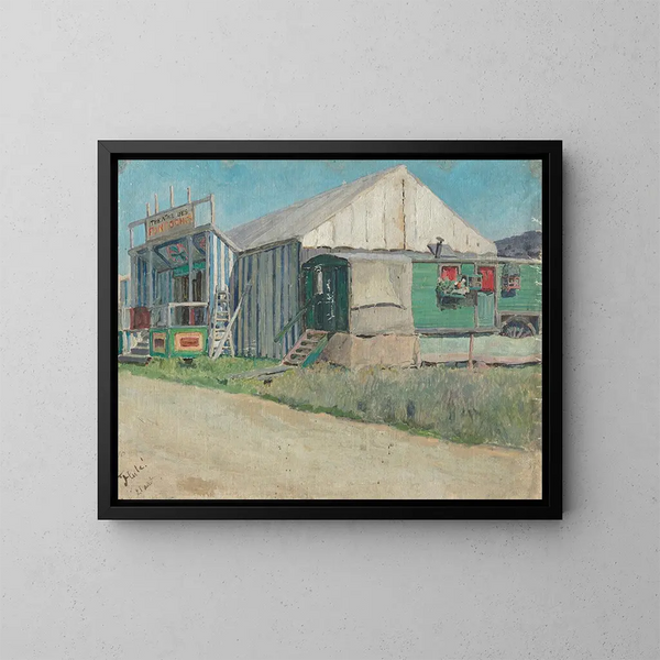 Teatro delle marionette - Maria Yakunchikova — quadro incorniciato alla parete