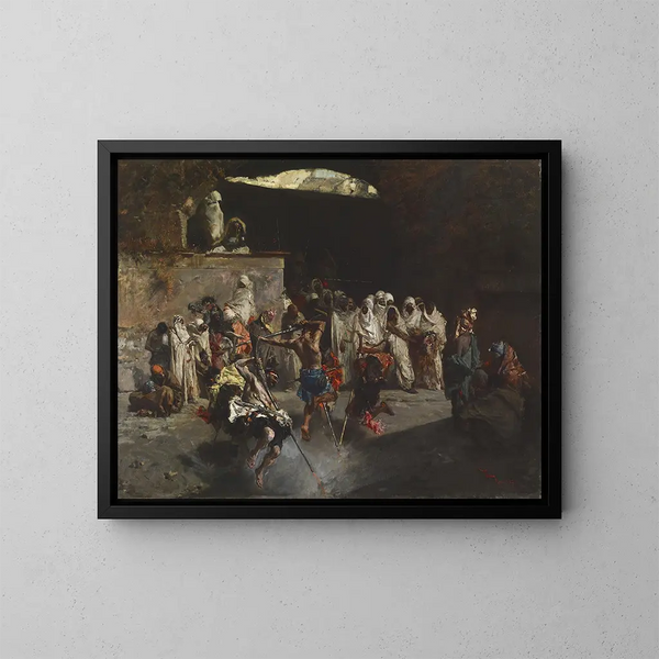 Fantasia araba - Mariano Fortuny Marsal — quadro incorniciato alla parete