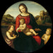 Maria con il Bambino Giovanni Battista e un Bambino Santo Madonna Terranuova - Raffaello — ambientato in un interno