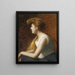 Ritratto di profilo di una giovane donna - Marie-Augustin Zwiller — quadro incorniciato alla parete
