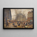 Mercato autunnale alle Halles - Marie-François Firmin-Girard — quadro incorniciato alla parete