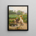 Bambini vicino alla vasca - Marie-François Firmin-Girard — quadro incorniciato alla parete