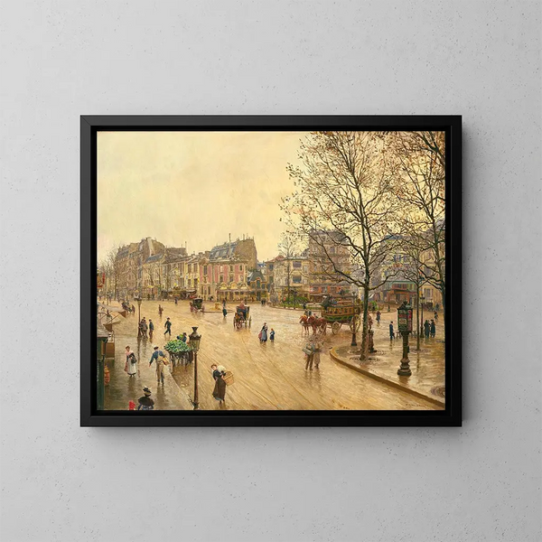 La place Pigalle - Marie-François Firmin-Girard — quadro incorniciato alla parete