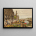 Le quai aux fleurs et la tour de l'horloge - Marie-François Firmin-Girard — quadro incorniciato alla parete
