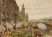 Le quai aux fleurs et la tour de l'horloge - Marie-François Firmin-Girard — vista dell’opera