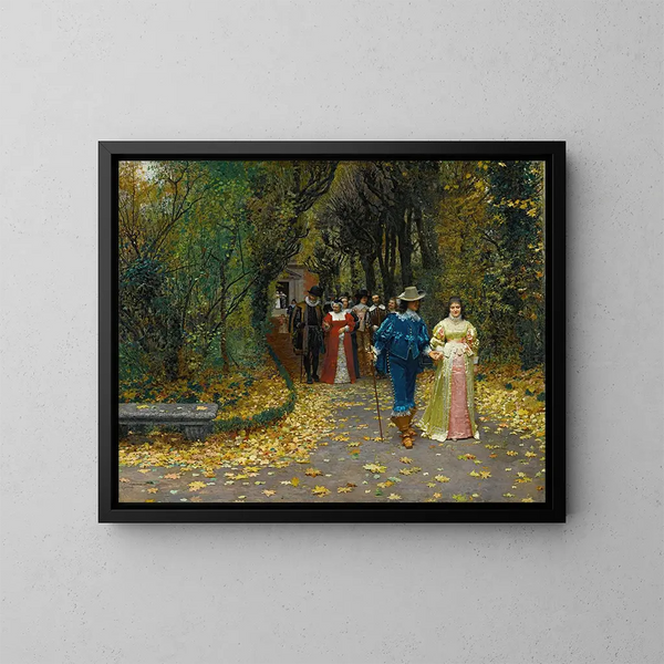 Gli Sposi - Marie-François Firmin-Girard — quadro incorniciato alla parete