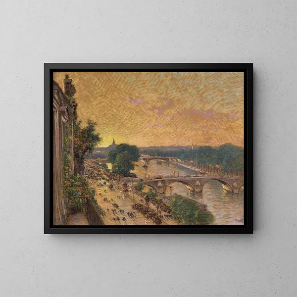 Settembre 1914, verso la stazione d'Orsay - Marie-Joseph Léon Clavel Iwill — quadro incorniciato alla parete