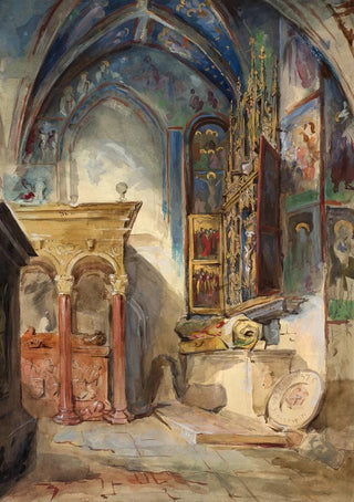 Marie Bracquemond - Church interior.webp