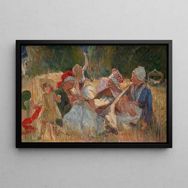 Marie Bracquemond - Peasants and their children.webp