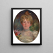 Ritratto di Louise Langlois Quivéron - Marie Bracquemond — quadro incorniciato alla parete
