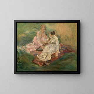 Studio per La parte di gioco - Marie Bracquemond — quadro incorniciato alla parete