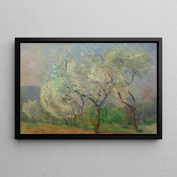 Studio di alberi - Marie Bracquemond — quadro incorniciato alla parete