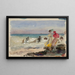 La spiaggia a Veules-les-Roses - Marie Bracquemond — quadro incorniciato alla parete
