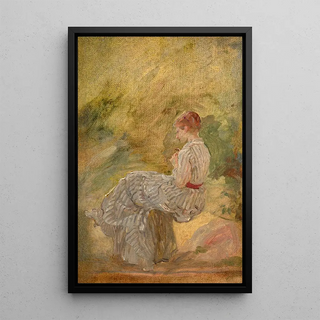 Marie Bracquemond - Woman sewing.webp