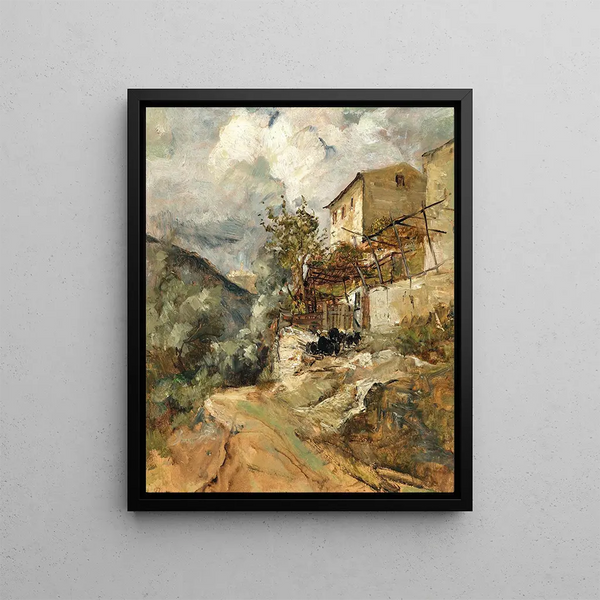 Marie Egner - A Southern Landscape with Sheep.webp