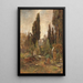 Vieux cimitero - Marie Egner — quadro incorniciato alla parete