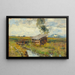Estate nelle paludi di Salisburgo con vista sulla fortezza - Marie Egner — quadro incorniciato alla parete
