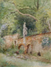 Ponte in mattoni con figura in pietra Mödling - Marie Egner — vista dell’opera