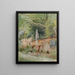 Ponte in mattoni con figura in pietra Mödling - Marie Egner — quadro incorniciato alla parete