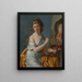 Autoritratto - Marie Guilhelmine Benoist — quadro incorniciato alla parete
