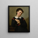 Ritratto di una giovane donna - Marie Guérin — quadro incorniciato alla parete