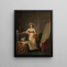 L'interno dello studio di una pittrice - Marie Victoire Lemoine — quadro incorniciato alla parete