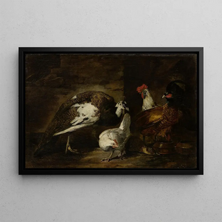Mario Nuzzi - Poultry Yard with Peacock and Peahen.webp