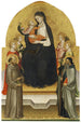Madone e Bambino con angeli e santi Marie Madeleine François Dorothée e Antoine Abate - Mariotto di Nardo — vista dell’opera