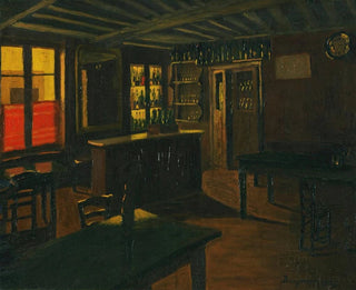 Marius Borgeaud - Drinking Room At The La CroixVert In Moret.webp