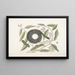 Frutex con serpente a spirale Il Serpente a Catene - Mark Catesby — quadro incorniciato alla parete
