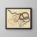 Il serpente frusta di coachwhip - Mark Catesby — quadro incorniciato alla parete