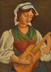 Jeune fille à la mandoline d'après Gino Severini - Mark Gertler — vista dell’opera