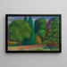 Paesaggio con fila di alberi - Mark Gertler — quadro incorniciato alla parete