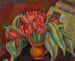 Nature morte ai tulipani rossi - Mark Gertler — vista dell’opera