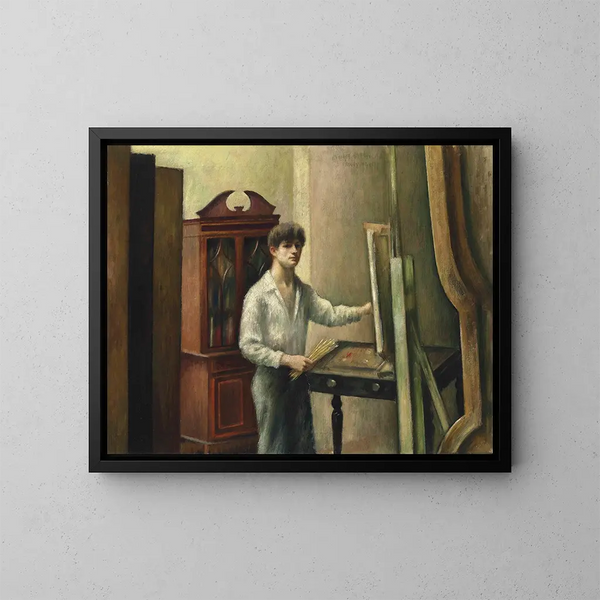 L'artiste dans son atelier - Mark Gertler — quadro incorniciato alla parete