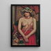 Le chapeau de paille - Mark Gertler — quadro incorniciato alla parete