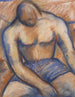 Boxeur seduto - Mark Gertler — vista dell’opera