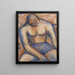 Boxeur seduto - Mark Gertler — quadro incorniciato alla parete