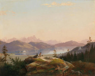 Marko Pernhart - A view of Lake Wrthersee with Maria Loretto and Freyenthurn Castle.webp
